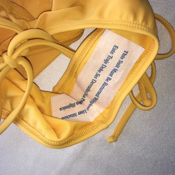 NWT Yellow Crochet Bikini - Picture 7 of 8